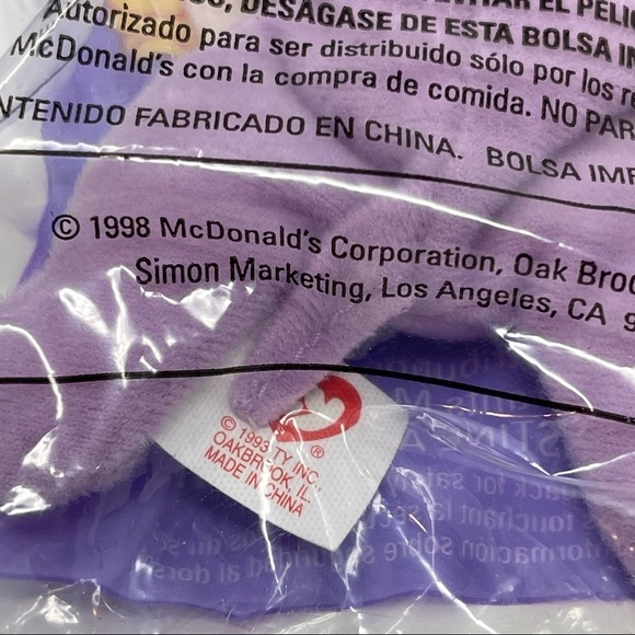 TY McDonald's Happy Meal Teenie Beanies Vintage 1993 - Picture 12 of 14
